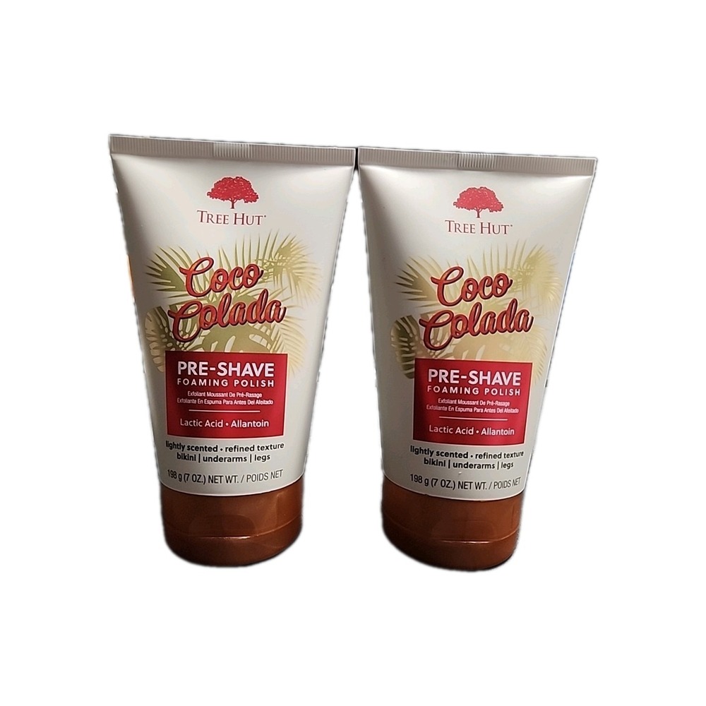 Tree Hut Coco Colada 7 Oz Pre-Shave Foaming Polish 2-Pack‎